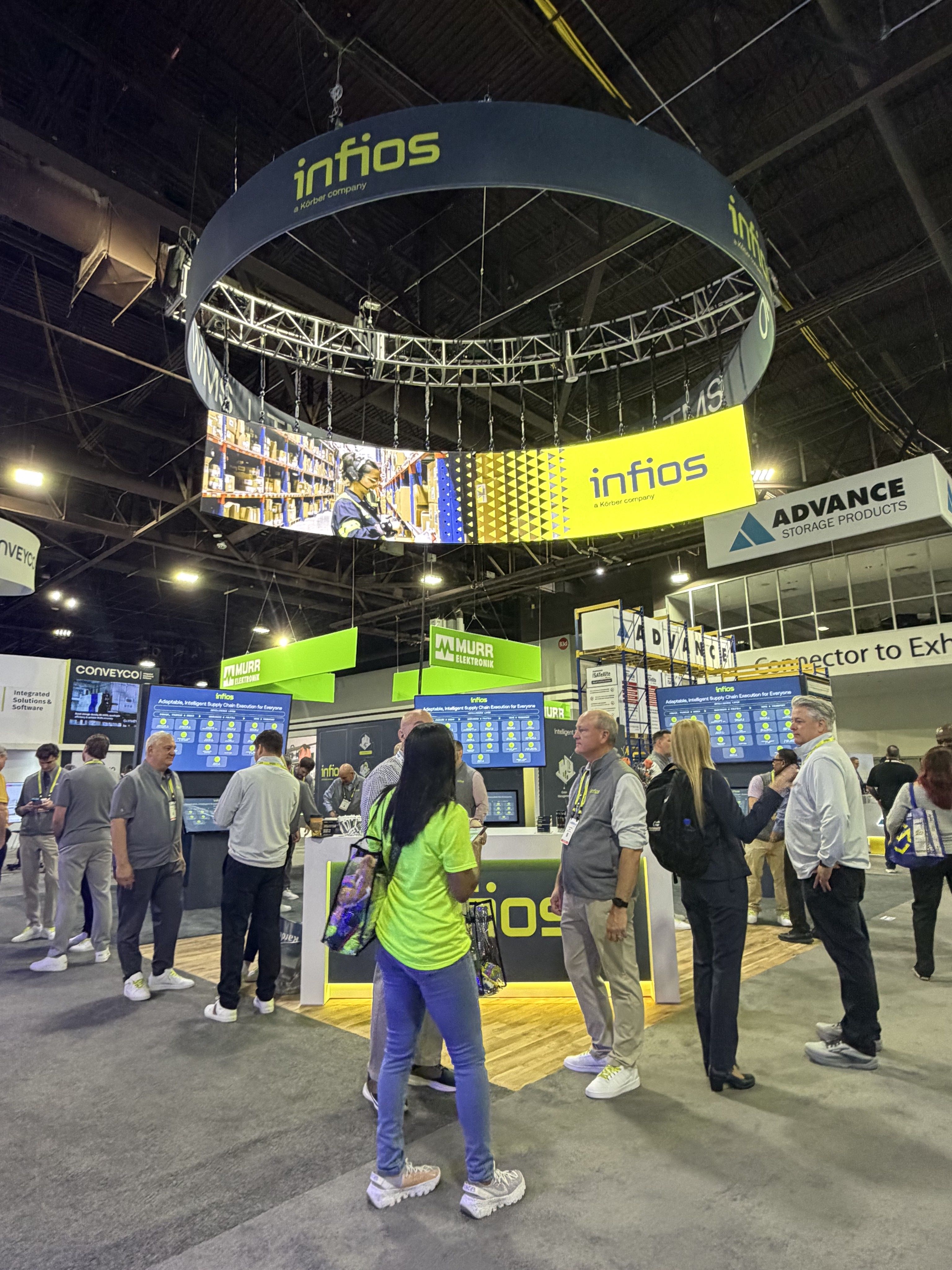 Branded booth activation on the show floor